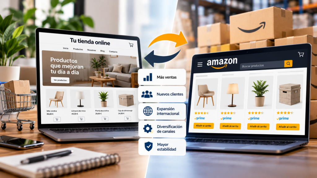 Venta multicanal_ tienda online y Amazon